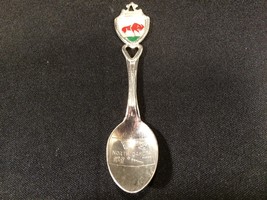 Vintage 1981 North Dakota Buffalo Bison Collectible Silver Spoon Souvenir - £7.84 GBP