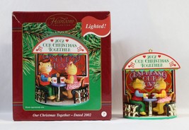 Carlton Cards Heirloom Our Christmas Together - Dated 2002 - Coffee Cafe Lighted - $14.99