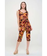 Women&#39;s Plus Size Tank Capri Pant Set - $1,305.68 MXN