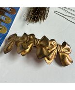 Vintage Hair Accessory Lot – 80s Metal Bow Barrette + Goody Clips &amp; Pins - $435.85 MXN