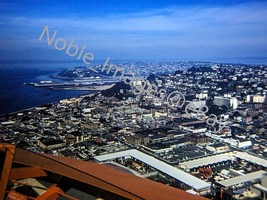 1962 Aerial Scenic View Toward Harbor City Seattle Kodachrome 35mm Slide - £4.29 GBP