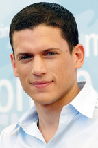 Wentworth Miller Candid smiling white shirt 18x24 Poster - $23.99