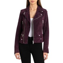 Bagatelle Womens Suede Motorcycle Jacket, Size Medium - £107.36 GBP