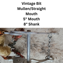 Vintage Mullen Mouth Aluminum Western Hackamore Fleece Lined Nose 5" Mouth image 4