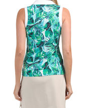 NWT TOMMY BAHAMA AZURE LAGOON White trim Sleeveless Golf Shirt Polo S M L & XL image 2