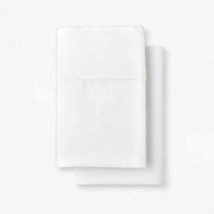 Pillowcases White Made by Design Easy Care King Size Solid Set of 2 100% Cotton - £18.85 GBP