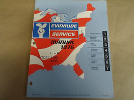 1976 Evinrude Servizio Negozio Riparazione Manuale 4 HP 4HP 4606 4636 OEM Barca - £27.16 GBP