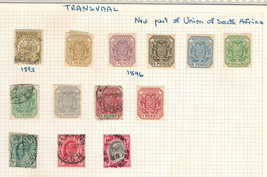 TRANSVAAL 1893-1903 Very Fine Mint &amp;  Used Stamps Hinged on List - £7.14 GBP