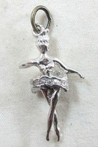 Vintage 3-D Ballerina Dancing Sterling Silver Charm - £7.16 GBP