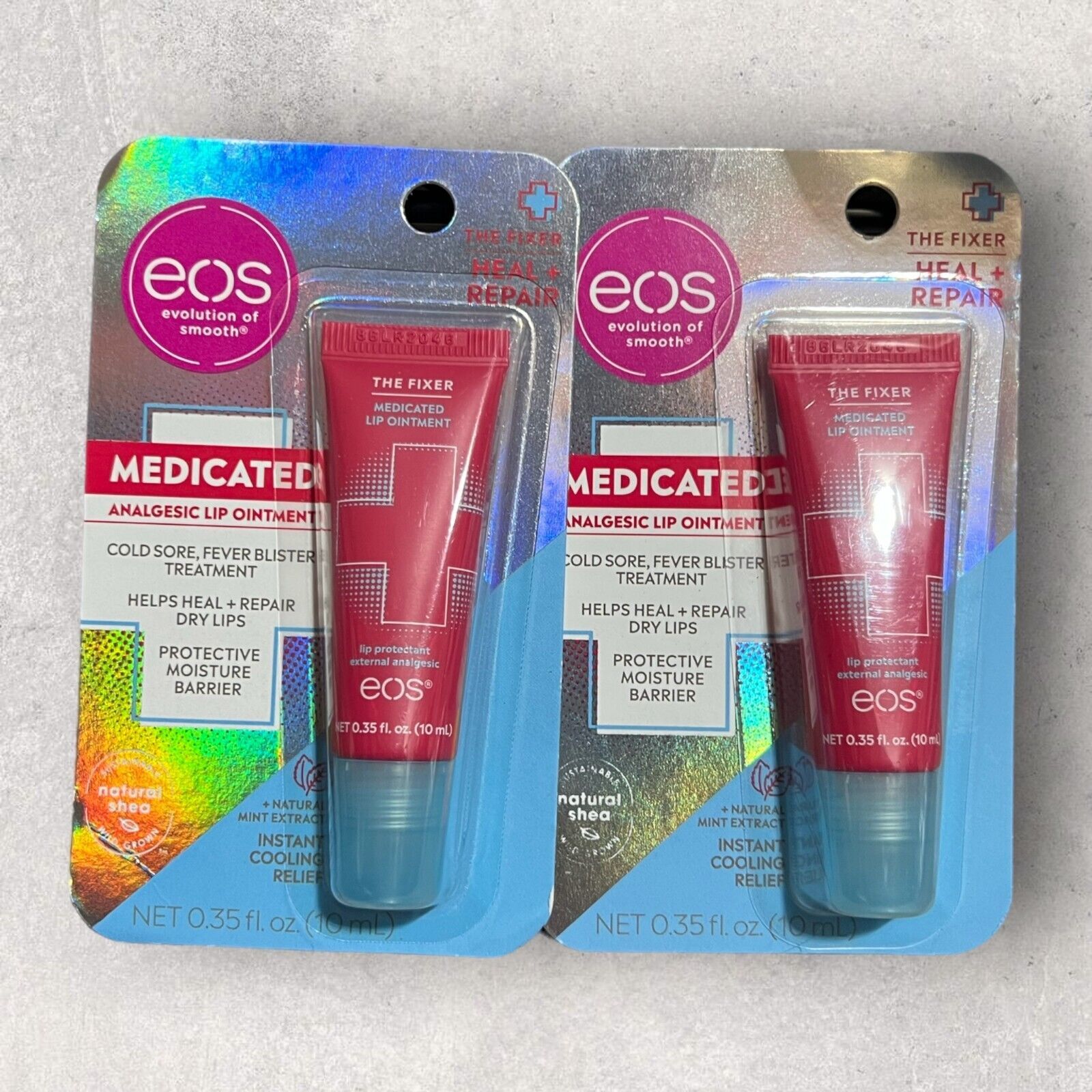 2 x EOS Analgesic Lip Ointment THE FIXER, Natural Mint Extract, 0.35 fl oz - $39.59