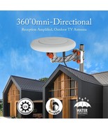 360 Omni-directional Outdoor TV Antenna RV Marine Gain Booster Digital U... - £56.61 GBP