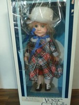 Vtg Vogue Doll 16” Blonde Brikette Poseable w straw Hat &amp; Plaid dress New In Box - £28.23 GBP