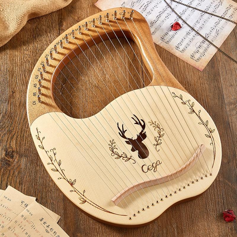 Cega Lyra 16-String Small Harp Portable 19-String Lyre Instrument - $59.00
