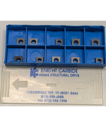 Pack of 10 NEW KC KNIGHT CARBIDE SPGA070304 SPGA Grade: KC57  CARBIDE IN... - $24.74