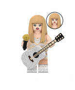 Minifigures Taylor Swift Eras Tour Singer Silver Outfit Toys - $5.94 CAD