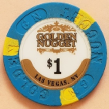 Golden Nugget Las Vegas, Nevada $1 Casino Chip - $3.95