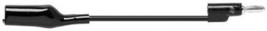 1166-48-0 - Cable Test, Clamp Crocodile To Connector Banana 4 MM, Black - $8.09