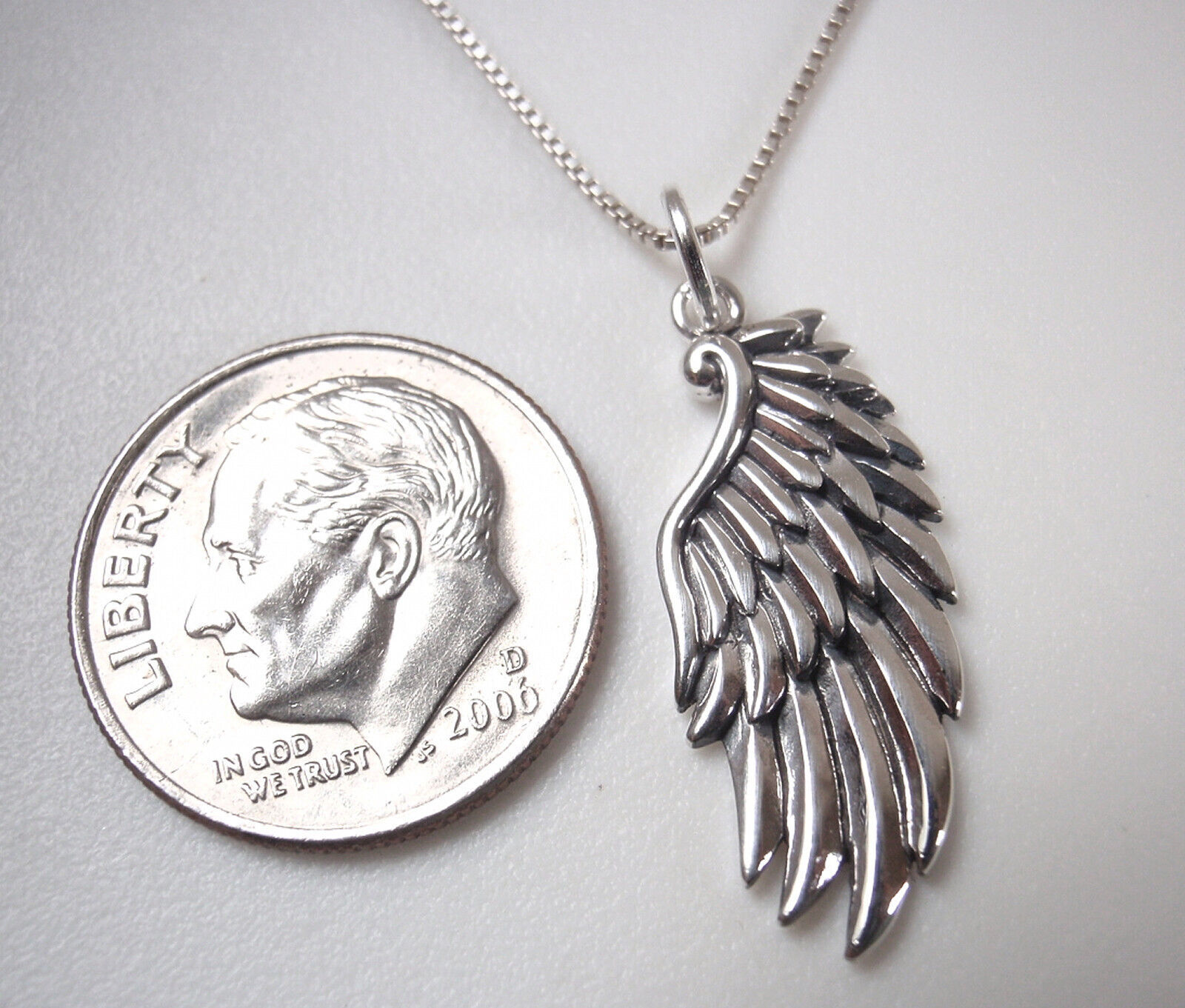 Wings of Freedom 925 Sterling Silver Pendant   Fly Fly Fly Away