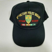 18th Military Police Brigade Vietnam Veteran Men&#39;s Patch Cap Hat Black - $14.84