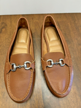 Shoes Size 8.5 Medium Kelly &amp; Katie Kai Driving Loafer Leather Whiskey Brown - $36.33