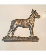 Staffordshire Bull Terrier Boxer Dog Cast Metal Sign Topper Shop Project... - $376.14 MXN