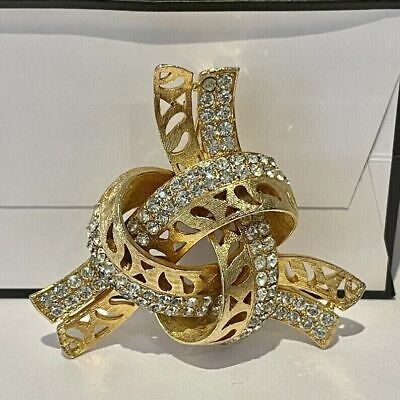 Broche de moissanita Art-Deco de corte redondo de 2 quilates, chapado en... Item image 3