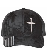 Christian Hats for Men Women Jesus 3 Nail Cross Hat Premium Adjustab Hat... - $24.99