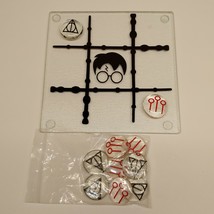 Harry Potter Glass Tic Tac Toe Game Board And Markers App. 8x8 DH &amp; Quidditch - £8.16 GBP