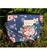MAKE UP POUCH, Floral Makeup Bag, Wristlet Pouch, Cosmetic Zip Bag, Toil... - €12,92 EUR