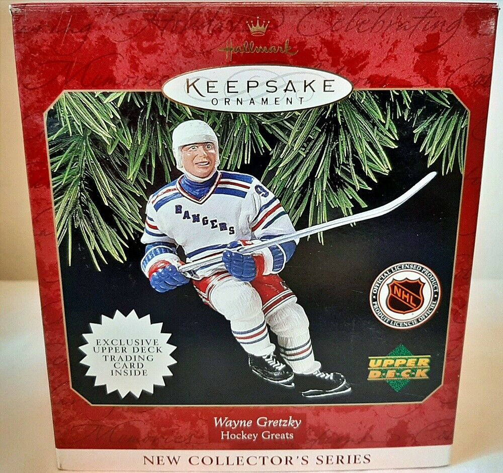 1997 Wayne Gretzky Hockey Greats Upper Deck Hallmark Ornament with Card - $14.25