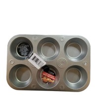  NWT  Cooking Concepts Tin 6 Cup  Muffin Pan - £7.11 GBP