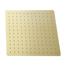 12" Gold Square Rain Shower Head - Fixed - $64.99