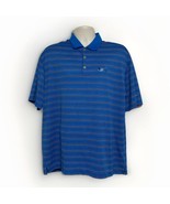 Nike Men&#39;s Golf Polo Blue Striped Short Sleeve Casual Golf Polo Shirt Si... - $10.50