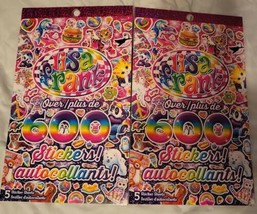 Set Of 2 Lisa Frank Sticker Books Over 1200 Total Stickers 10 Total Pages - £6.07 GBP