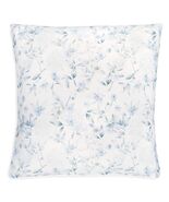 Sferra  Caderina Blue Euro Sham Floral White Piping  Cotton Sateen  Ital... - $19.00