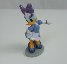 Vintage Disney Glittery Daisy Duck Waitress 3&quot; Collectible Figure - £5.32 GBP