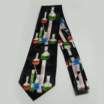 Steven Harris Men Dress Neck Tie Chemistry Theme 3.5&quot; wide 59&quot; long Polyester  - £15.43 GBP