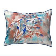 Betsy Drake Gulls Flocking Extra Large 20 X 24 Indoor Outdoor Pillow - £54.44 GBP