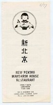New Peking Mandarin House Restaurant Menu E Highway 436 Casselberry Flor... - £13.90 GBP