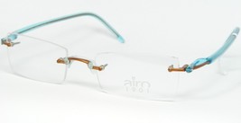 Airo {1901} 190 OR41 ORANGE-GINGER /AQUA Eyeglasses Glasses Rimless 47-16-137mm - $82.88