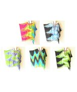 KG121 Tie Dye Zig Zag Batik Women Plus Kaftan Poncho Tunic Blouse Top up... - $24.90