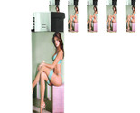 California Pin Up Girl D9 Lighters Set of 5 Electronic Refillable Butane  - £12.41 GBP