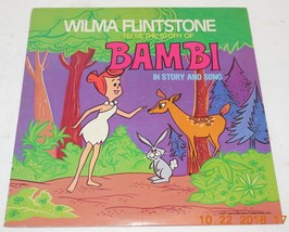 1977 Wilma Flintstone Tells The Story Of Bambi Story &amp; Songs Lp P 13906 - $52.91