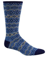 MSRP $10 Sun + Stone Men&#39;s Printed Crew Sock Pair Blue Size 7-12 (Shoe S... - €9,89 EUR