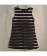 Youngland Girls 6 tank dress stripes Gray Black White - £11.07 GBP