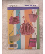 Simplicity BAGS Purse Sewing Patterns &amp; Instructions UNCUT 4673 - $7.59