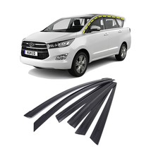 Rain Guards for Toyota Innova 2016-2021 (6PCs) Smoke Tinted Tape-On Style - £99.74 GBP