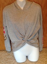 Abercrombie Live Love Dream Women Size XS Gray Let Me Dream  Longer Hood... - £7.78 GBP