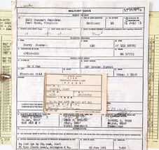1961 Military Leave ID Card Lot Harry Sherman US Forces Japan Vietnam Er... - $39.99