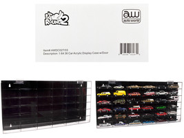 36 Car Acrylic Display Show Case for 1/64 Scale Models Auto World - £64.73 GBP